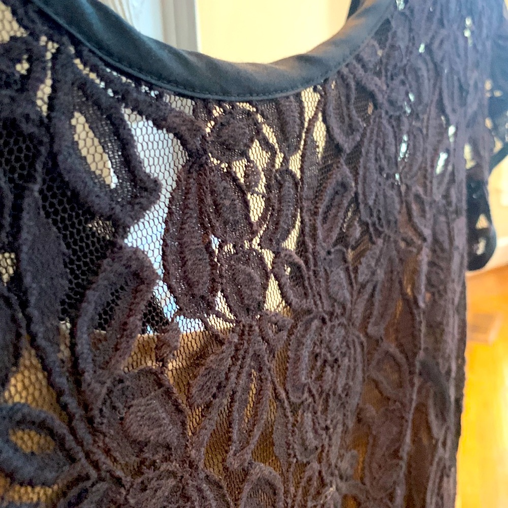 Black lace dress